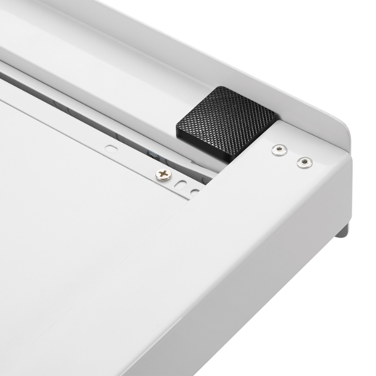 White vertical mounting base for washing machine and dryer, Napofix ML-3, with black rubber pad and metal screws.
