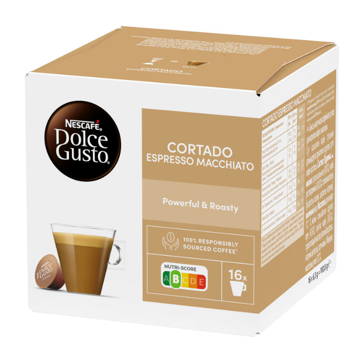 Café Nescafé Dolce Gusto Cortado Espresso Macchiato 16 Cápsulas