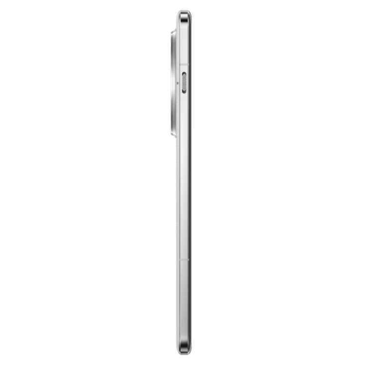OnePlus 13 5G, cor Amanhecer Ártico, lado direito com câmaras e botão de volume.