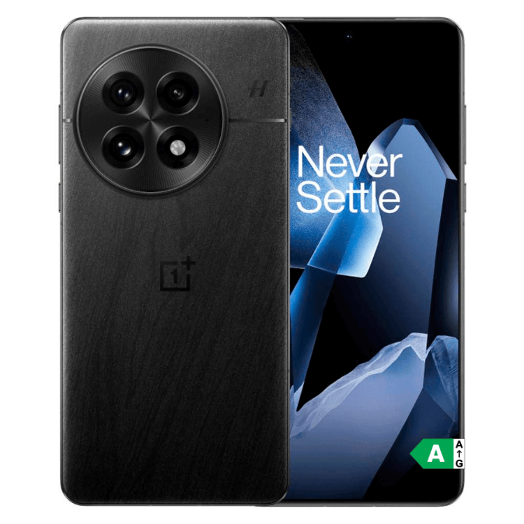 OnePlus 13 5G preto, 16GB/512GB, câmara quádrupla, ecrã ligado com "Never Settle"