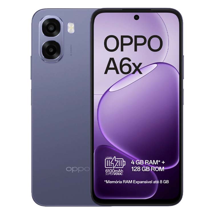 OPPO A6x 4G 4GB/128GB Dual SIM Violeta