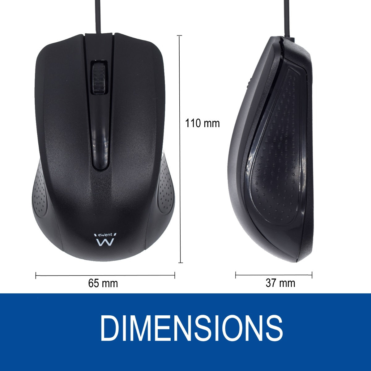 Rato Óptico Ewent USB Preto