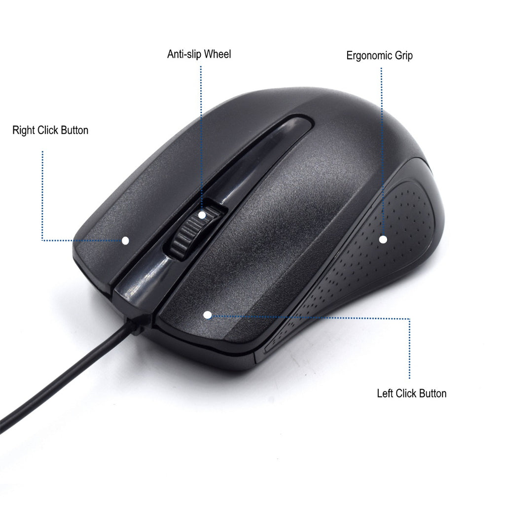 Rato Óptico Ewent USB Preto