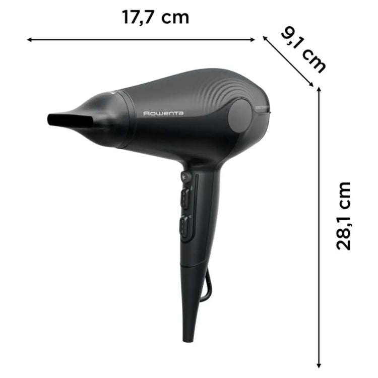 Pack Secador e Modelador Rowenta CV6430F0 + CF322LF0 Iónico Keratin & Glow Preto
