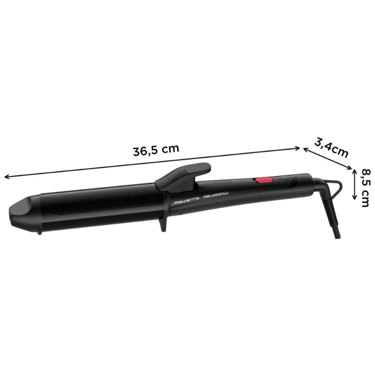 Pack Secador e Modelador Rowenta CV6430F0 + CF322LF0 Iónico Keratin & Glow Preto