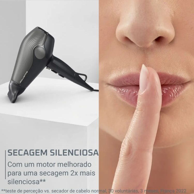 Pack Secador e Modelador Rowenta CV6430F0 + CF322LF0 Iónico Keratin & Glow Preto