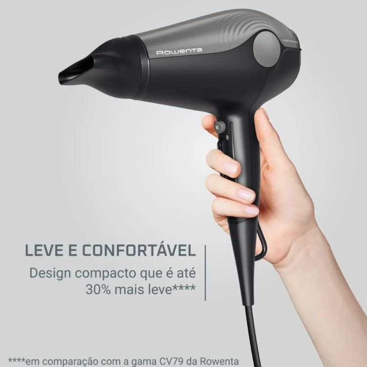 Pack Secador e Modelador Rowenta CV6430F0 + CF322LF0 Iónico Keratin & Glow Preto