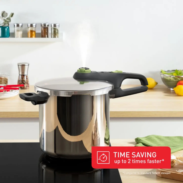 Panela de Pressão Tefal Secure Trendy 8L Inox