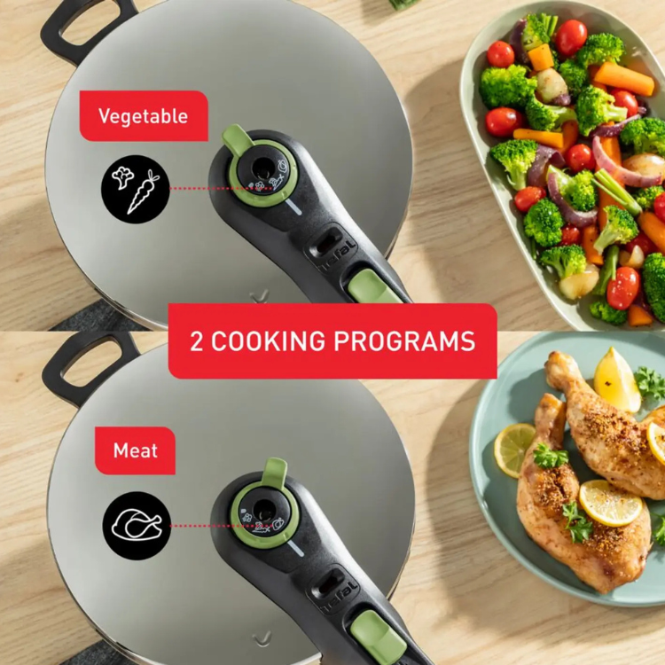 Panela de Pressão Tefal Secure Trendy 8L Inox