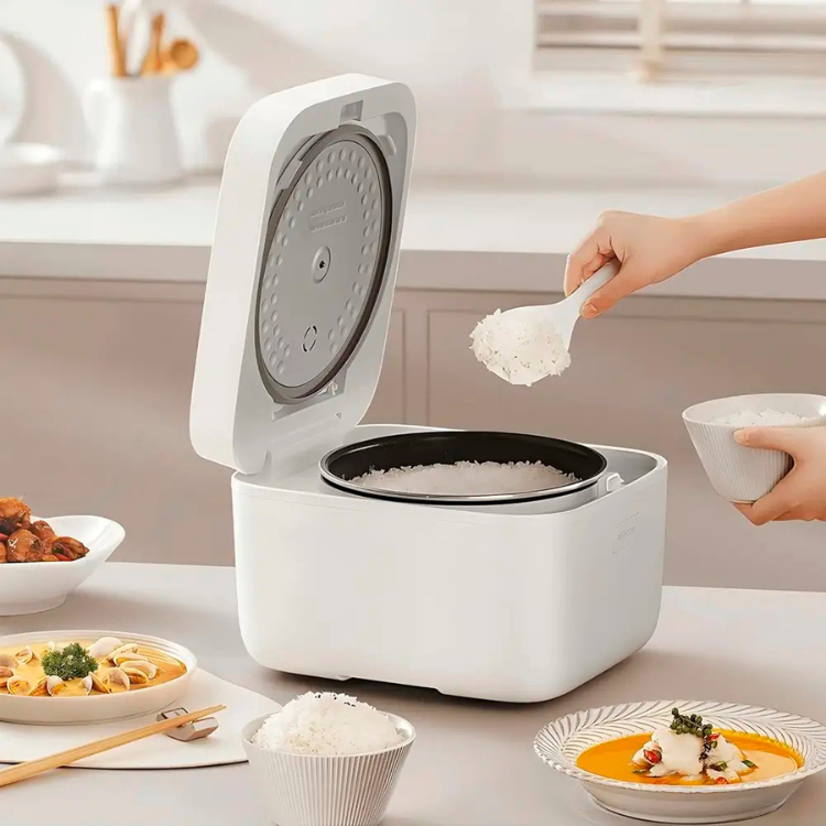 Panela Elétrica p/ Arroz Xiaomi Multifuncional 4L Branco