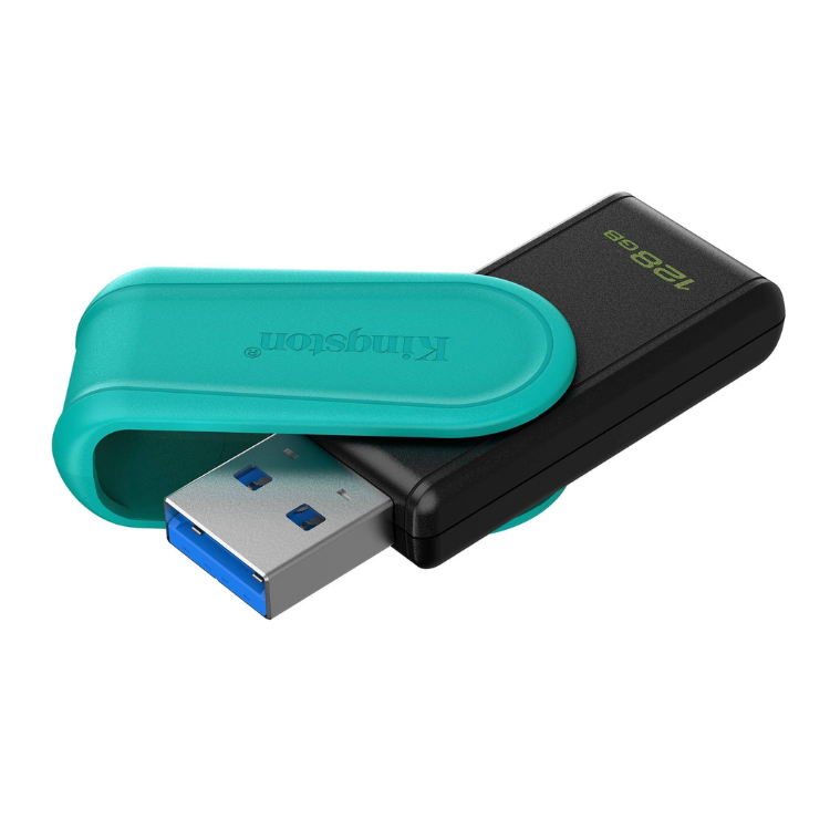 Pen Drive Kingston DataTraveler Exodia S 128GB USB 3.2 Preto e Azul