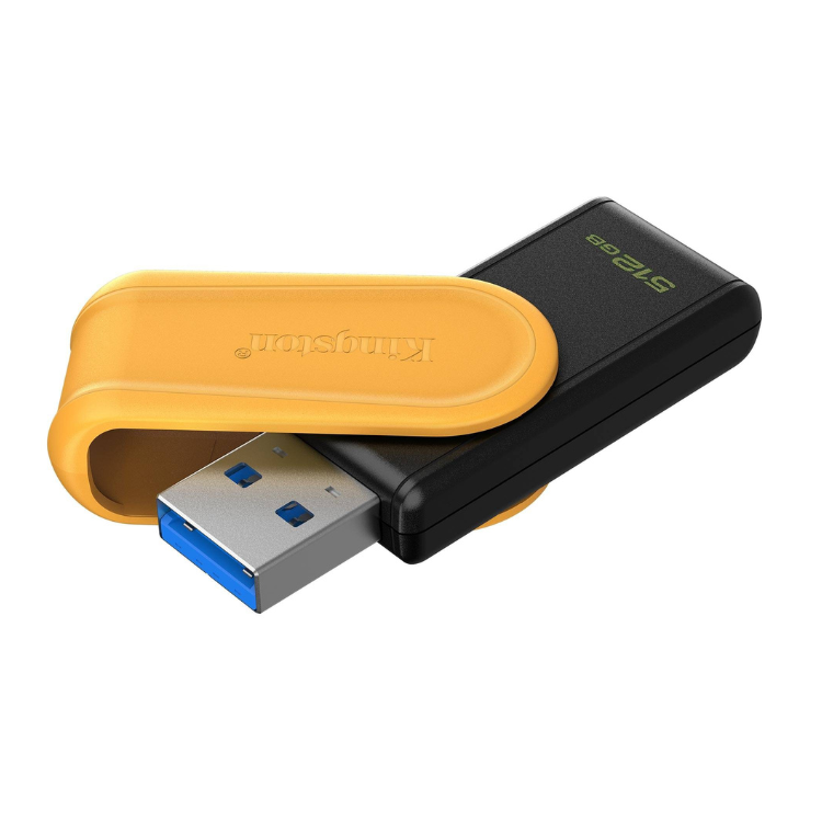 Pen Drive Kingston DataTraveler Exodia S 512GB USB 3.2 Preto e Amarelo