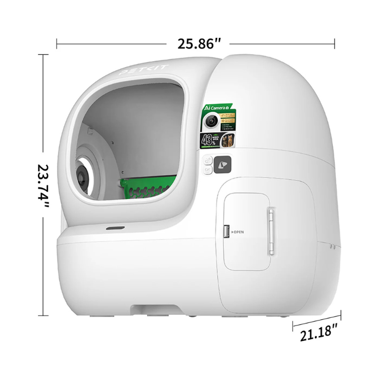 Caixa de Areia Inteligente Petkit Purobot Max Pro Self-Cleaning Cat Litter Box