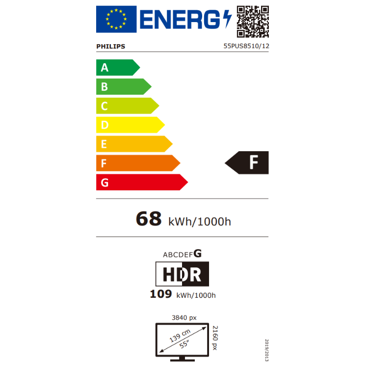 Televisão Philips 55PUS8510 2025 Smart TV 4K QLED Ambilight 55"