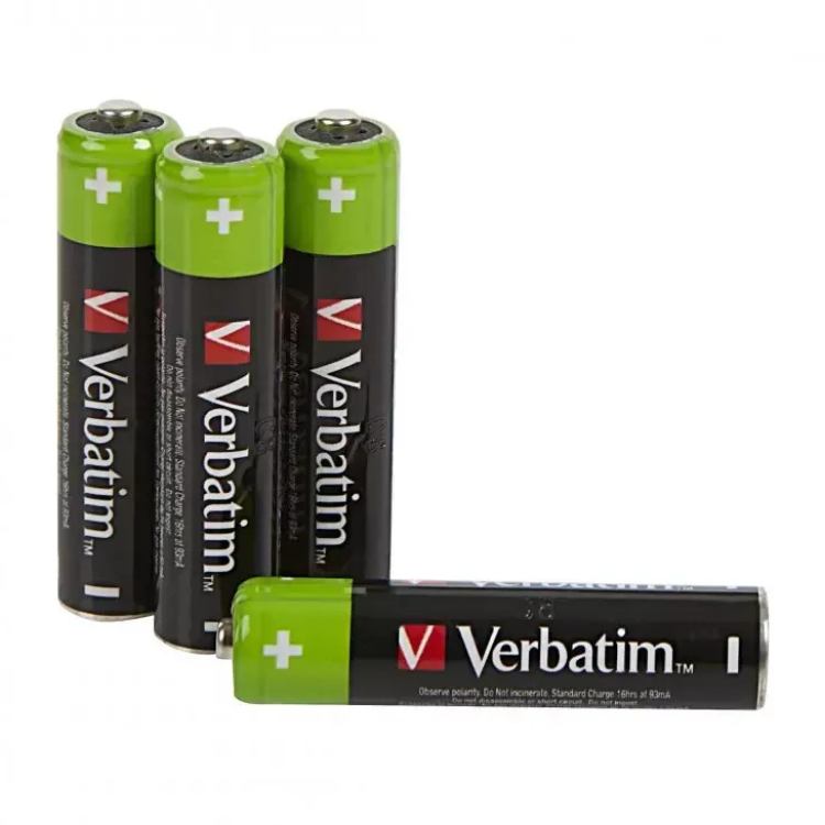Pilhas Verbatim Recarregáveis 4xAAA 950mAh