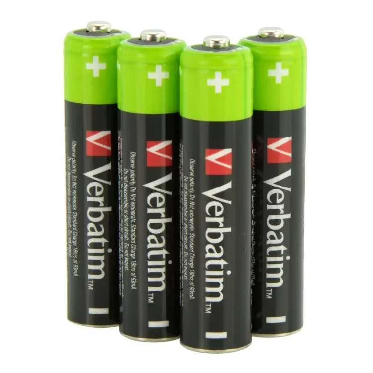 Pilhas Verbatim Recarregáveis 4xAAA 950mAh