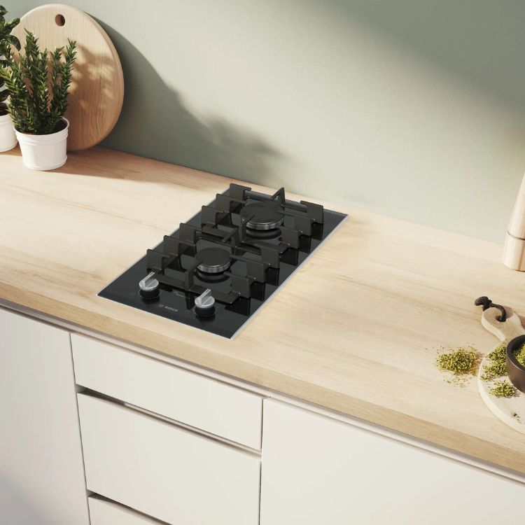 Placa de Gás Bosch Serie 8 PRB3A6I40 2 Zonas 30cm