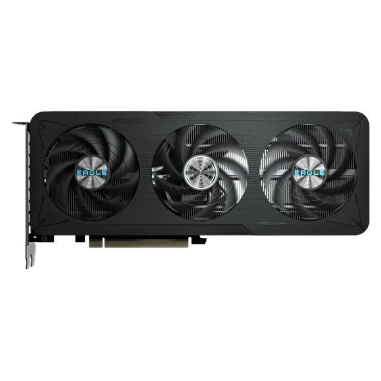 Gigabyte NVIDIA GeForce RTX 5060 Eagle Max OC 8GB GDDR7 graphics card, black, triple-fan cooling.