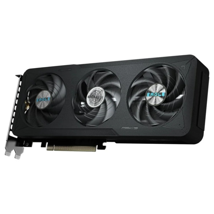 Gigabyte NVIDIA GeForce RTX 5060 Eagle Max OC 8GB GDDR7 graphics card, black, triple-fan cooling.