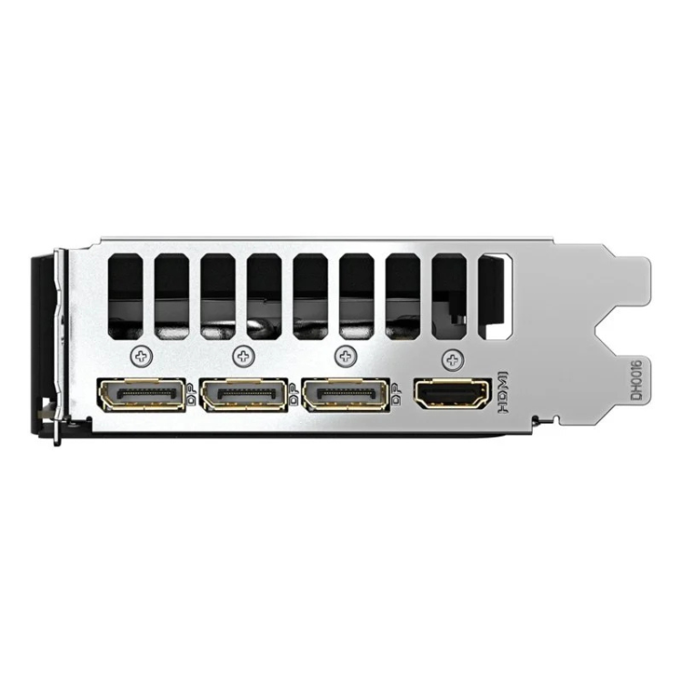 Gigabyte NVIDIA GeForce RTX 5060 Eagle Max OC 8GB GDDR7 graphics card, silver, multiple ports.