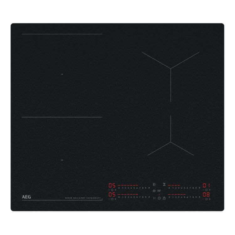 Placa de Indução AEG TI64IB30IZ 7350W 4 Zonas 60cm