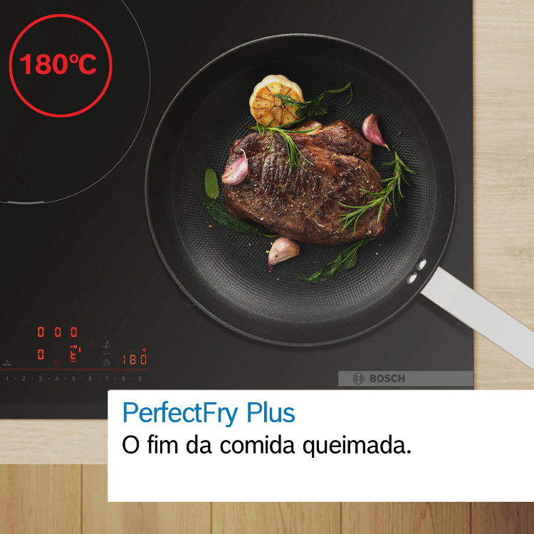 Placa de Indução Bosch Serie 6 PIV931HC1E 11100W 5 Zonas 90cm