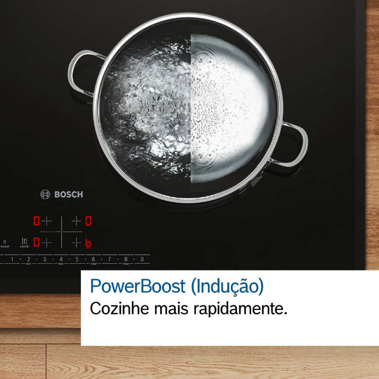 Placa de Indução Bosch Serie 6 PIV931HC1E 11100W 5 Zonas 90cm