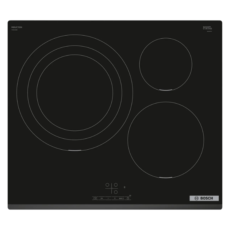 Placa de Indução Bosch Serie 4 PID631BB5E 7400W 3 Zonas 60cm