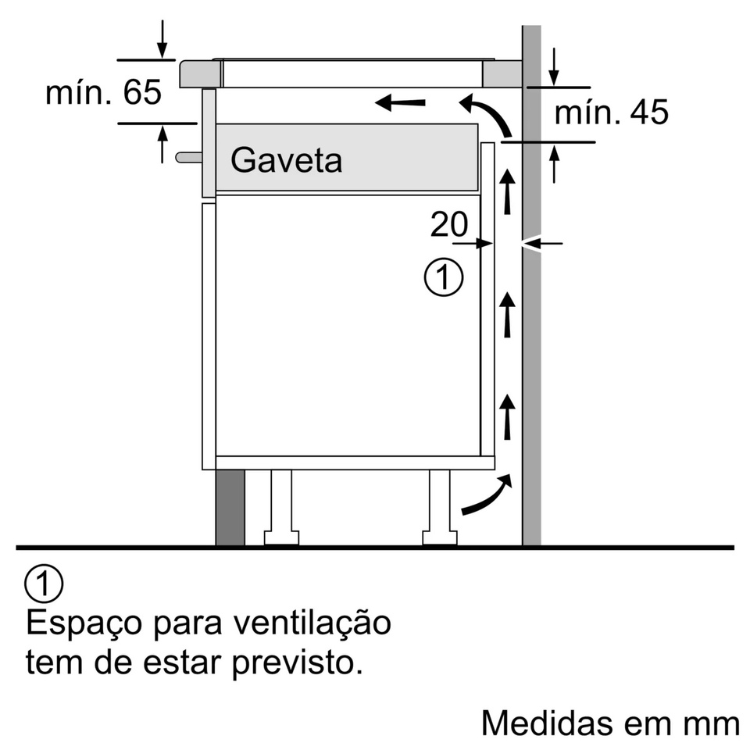 Placa de Indução Bosch Serie 4 PID631BB5E 7400W 3 Zonas 60cm