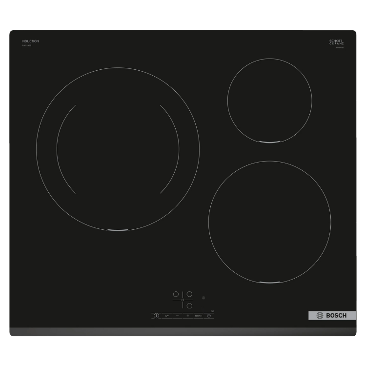 Placa de Indução Bosch Serie 4 PIJ631BB5E 7400W 3 Zonas 60cm