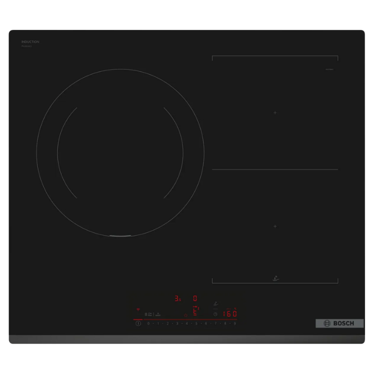 Placa de Indução Bosch Serie 6 PVJ631HC1E 7400W 3 Zonas 60cm