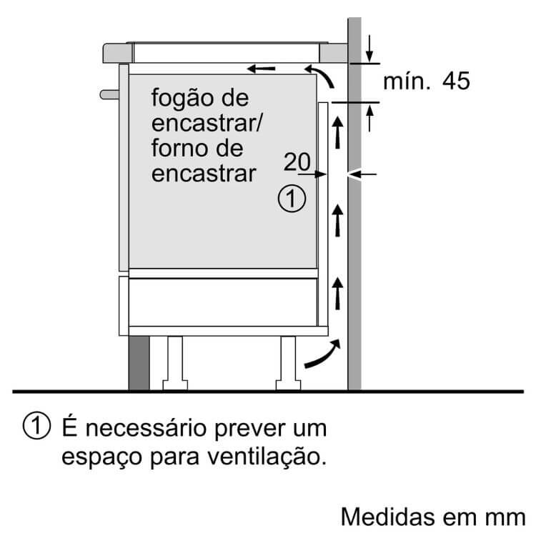 Placa de Indução Siemens EX875LEC1E 7400W 4 Zonas 80cm