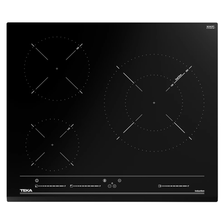 Placa de Indução Teka IZC63015BKMSS 7200W 3 Zonas 60cm