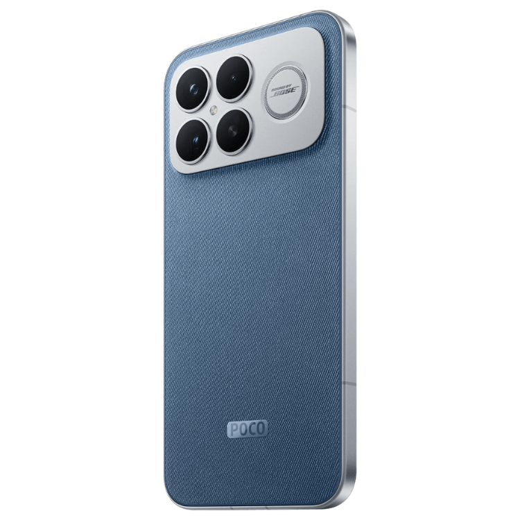 Smartphone Poco F8 Ultra 5G, azul,  câmaras quádruplas, marca Poco.