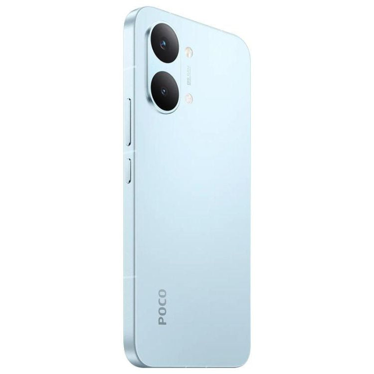 Smartphone POCO X8 Pro Max 5G, 12GB/256GB, Dual Sim, cor azul, virado para trás.