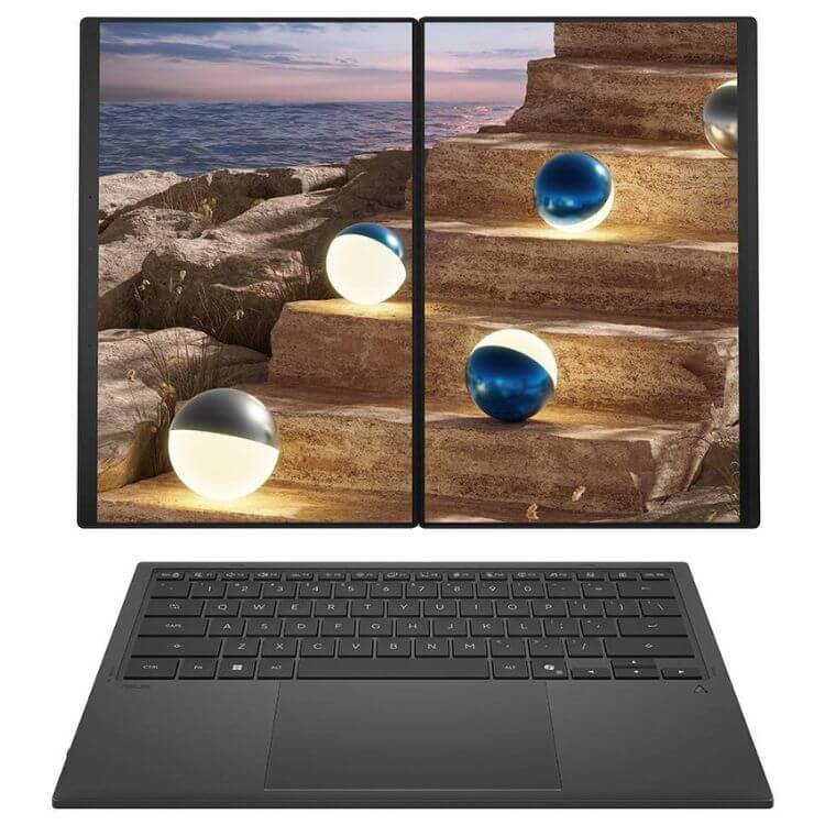 Portátil ASUS Zenbook Duo UX8407AA 14" Ultra 9-386H 32GB/1TB Windows 11 Pro Cinzento - Oferta Sleeve + Caneta Stylus
