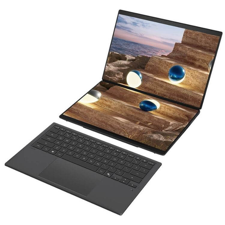 Portátil ASUS Zenbook Duo UX8407AA 14" Ultra 9-386H 32GB/1TB Windows 11 Pro Cinzento - Oferta Sleeve + Caneta Stylus
