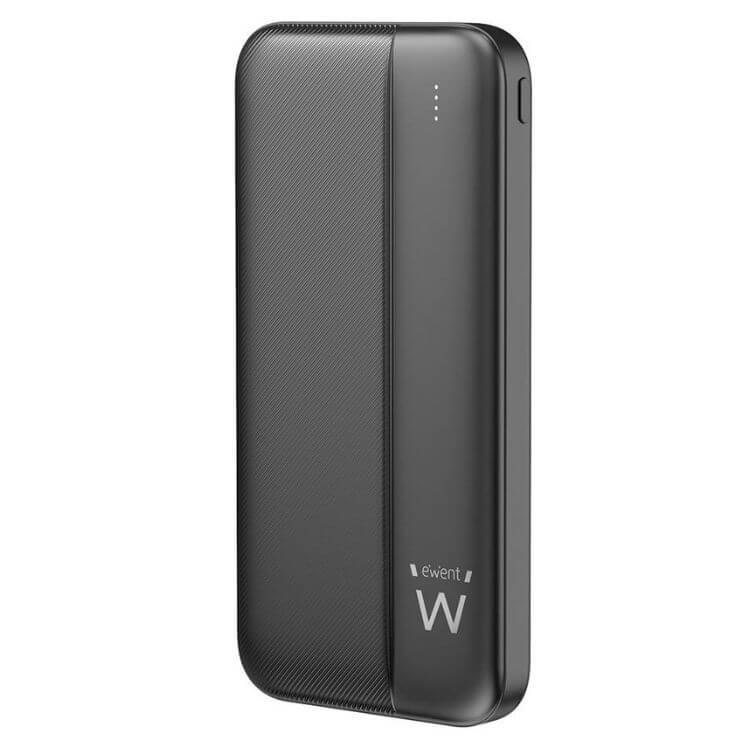 Powerbank Ewent EW1161 10000mAh 22.5W USB-C/USB-A/Micro USB Preto
