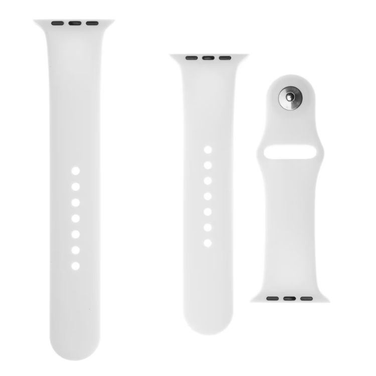 Pulseira Silicone Apple Watch 42/44/45/49mm Branco