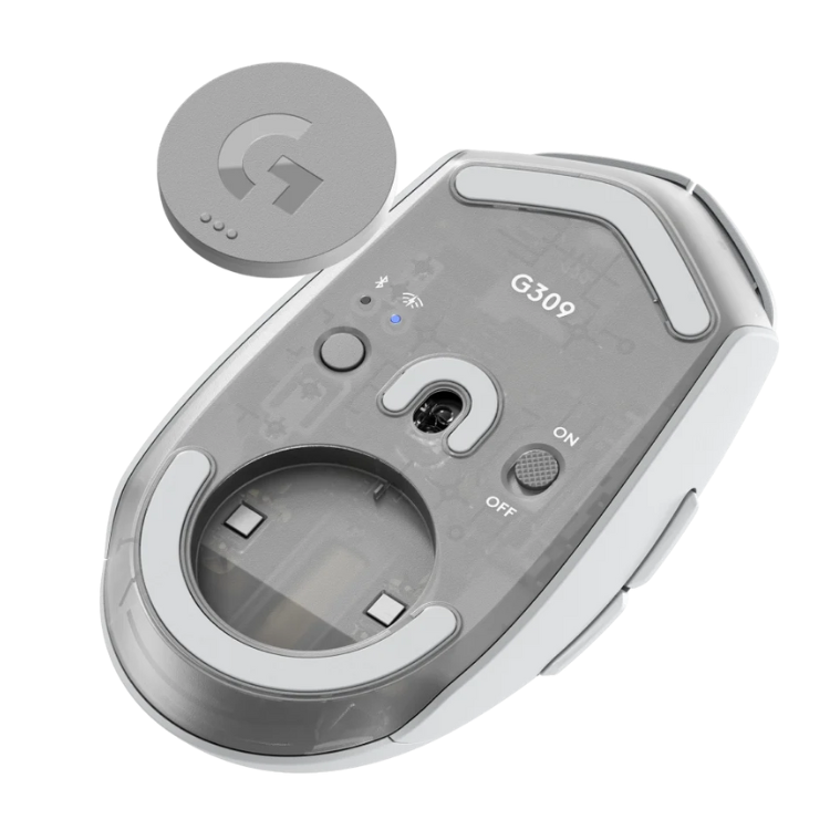 Rato Óptico Logitech G309 Lightspeed Wireless Bluetooth Branco