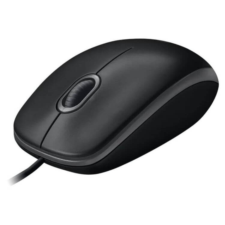 Rato Óptico Logitech B100 USB Wired Ambidestro Preto