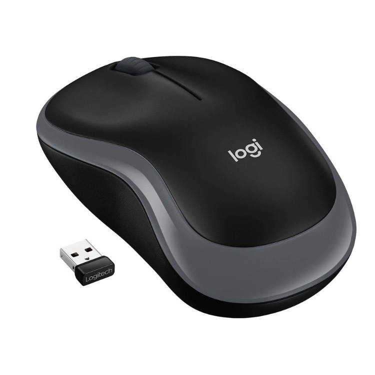 Rato Óptico Logitech M185 Wireless Cinzento