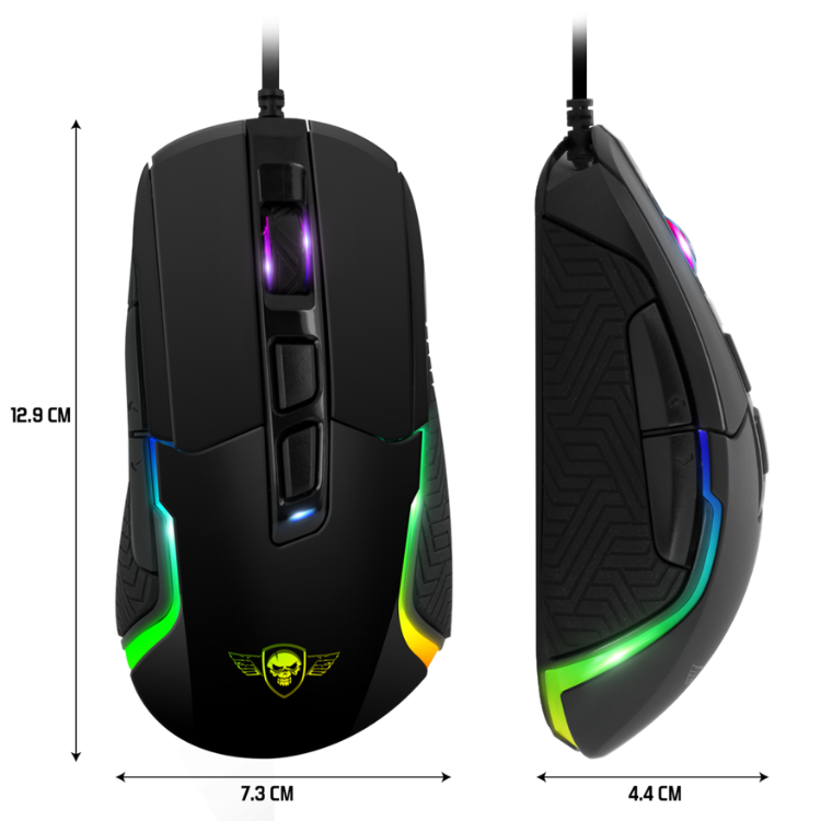 Rato Spirit Of Gamer Pro-M7 RGB 4800DPI Preto
