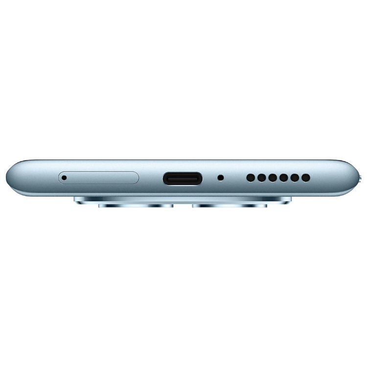 Xiaomi Redmi Note 15, lado azul com várias aberturas e entrada USB-C.