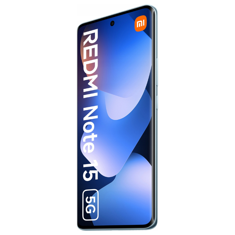 Xiaomi Redmi Note 15 5G, azul, 8GB/256GB, smartphone com ecrã 6.77 polegadas e tecnologia 5G.