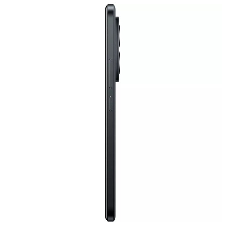 Xiaomi Redmi Note 15 Pro preto, lado direito com botões de volume e電源.