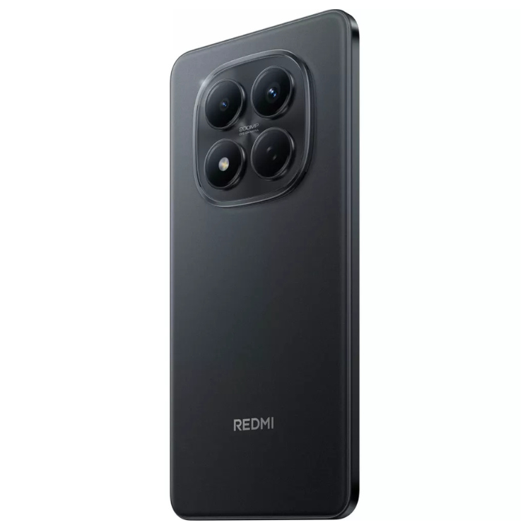 Xiaomi Redmi Note 15 Pro preto, 4 câmeras traseiras e logotipo Redmi na parte inferior.