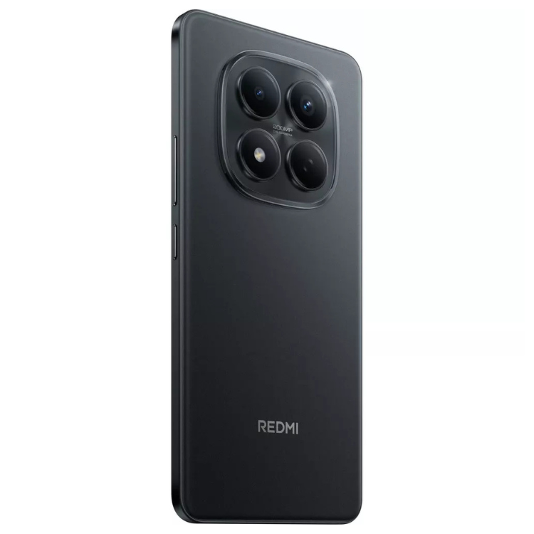 Xiaomi Redmi Note 15 Pro preto, 4 câmeras traseiras e logotipo Redmi na parte inferior.