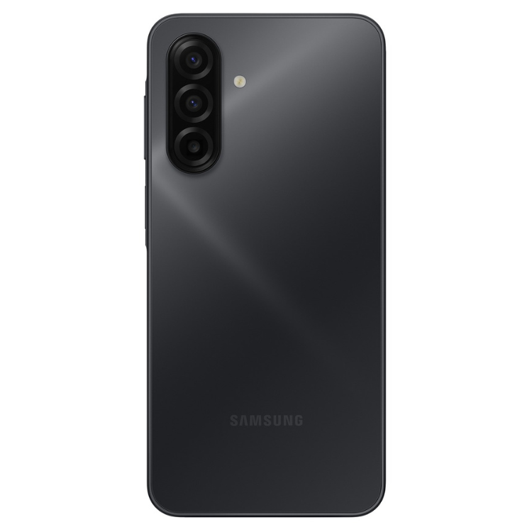 Samsung Galaxy A17 preto, 8GB/256GB, câmara tripla, lado posterior.