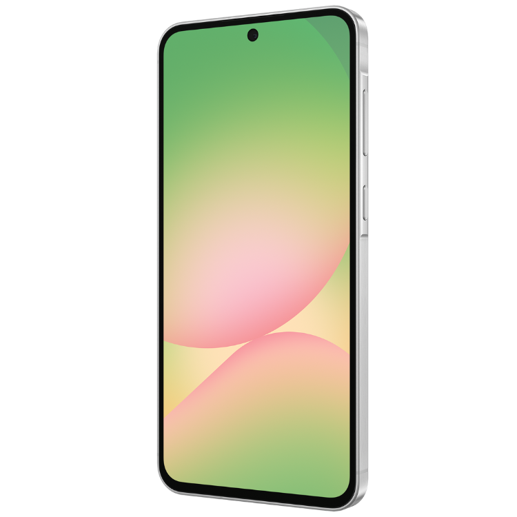 Samsung Galaxy A56 5G cinzento, smartphone com ecrã 6,5 polegadas, processador octa-core, câmaras triplas, bateria 5000mAh, 8GB/256GB.